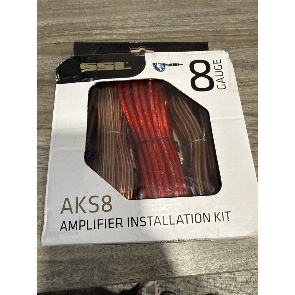 SOUNDSTORM AKS8 8 Gauge Car Amplifier Amp Complete Wiring Kit with RCA
